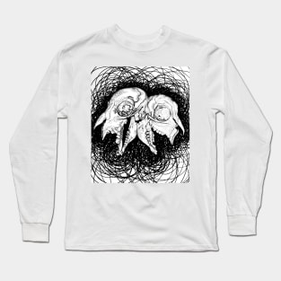 Double Headed Sheep's Skull Long Sleeve T-Shirt